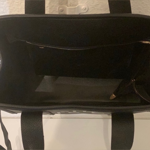 THE TOTE BAG VEGAN LEATHER BLACK - Picture 5 of 12